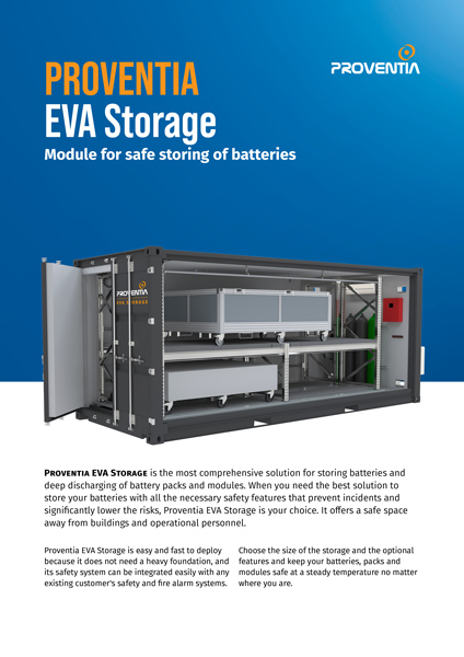 Proventia EVA Storage Data Sheet